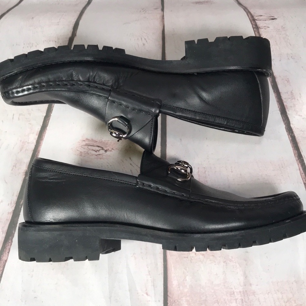 GUCCI Horsebit Lug Sole Loafer. Worn once!